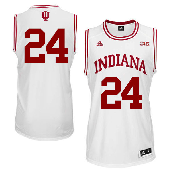 Men Indiana Hoosiers #24 Vijay Blackmon College Basketball Jerseys Sale-White - Click Image to Close